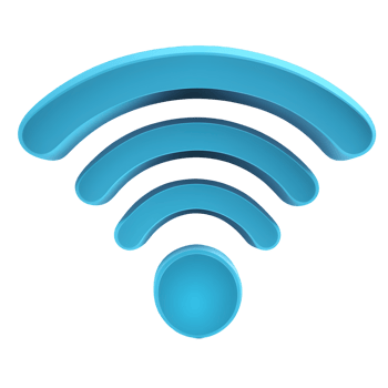 3D Wi-Fi Symbol Isolated on Transparent Background png