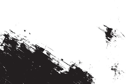 Black and white halftone grunge distressed grainy paint texture illustration vector