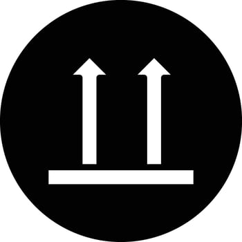 Fragile Icon Design Illustration vector