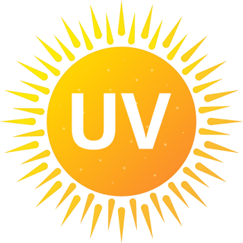 Uv radiation, great design for any purposes. Danger warning icon. Arrow icon. Uv radiation for concept design. png