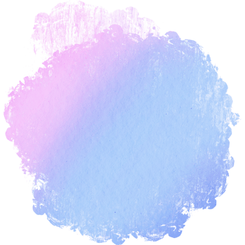 Pastel brush stroke with textured finish fading into smooth watercolor washes png