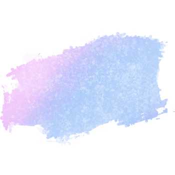 Pastel brush stroke with textured edges merging into delicate watercolor hues png