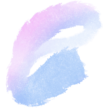 Pastel brush stroke with gritty texture fading into soft watercolor washes png