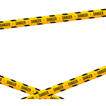 police line do not cross tape design. Tapes isolated on white background. png