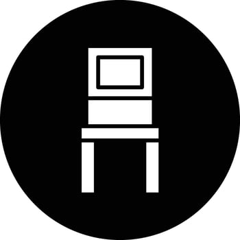 Chair Icon Design Illustration vector