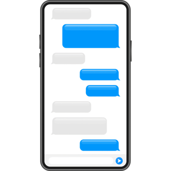 Flat Messages Bubbles. Chat interface. Message bubbles. png