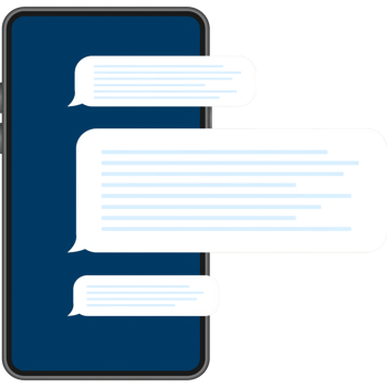 Flat Messages Bubbles. Chat interface. Message bubbles. png