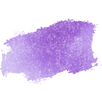 A raw Purple watercolor brush stroke blending into textured grunge inspired edges png