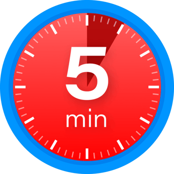 The 5 minutes, stopwatch icon. Stopwatch icon in flat style on a white background. stock illustration. png