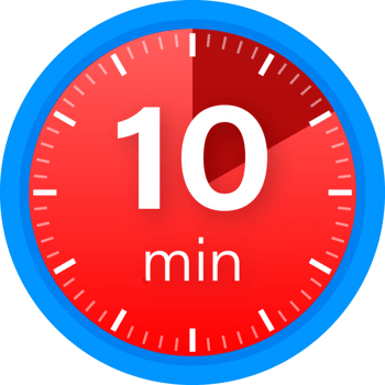 The 10 minutes, stopwatch icon. Stopwatch icon in flat style on a white background. stock illustration. png