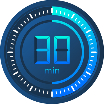 The 30 minutes, stopwatch icon. Stopwatch icon in flat style on a white background. stock illustration. png