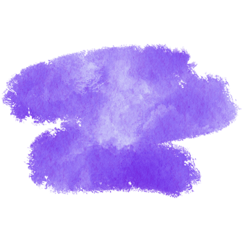 Purple brush stroke with gritty textures and seamless watercolor blending png