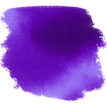 A textured Purple stroke blending rough grunge features with gentle watercolor effects png