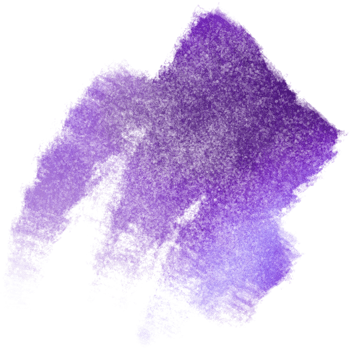 A rough Purple brush stroke featuring gritty grunge textures blending into gentle watercolor fades png