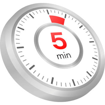 The 5 minutes, stopwatch icon. Stopwatch icon in flat style on a white background. stock illustration. png