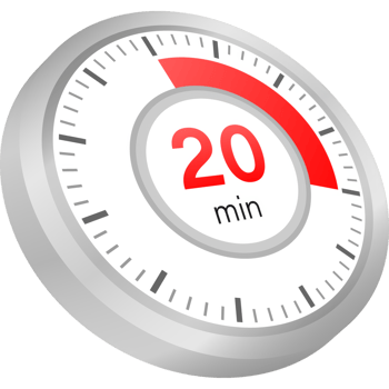 The 20 minutes, stopwatch icon. Stopwatch icon in flat style on a white background. stock illustration. png