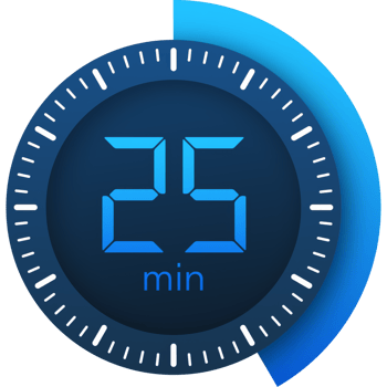 The 25 minutes, stopwatch icon. Stopwatch icon in flat style on a white background. stock illustration. png