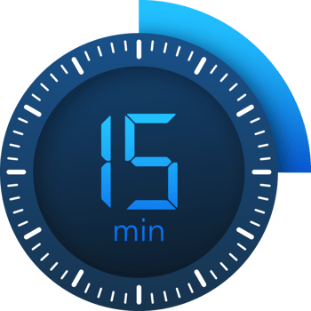 The 15 minutes, stopwatch icon. Stopwatch icon in flat style on a white background. stock illustration. png
