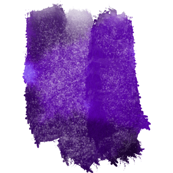 A textured Purple stroke softening into fluid watercolor hues png