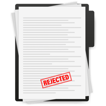 rubber stamps approved and rejected. Document with red and green stamps. png