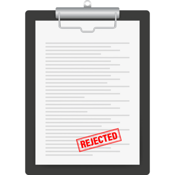 rubber stamps approved and rejected. Document with red and green stamps. png