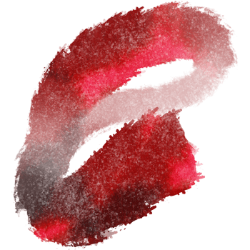 Hand sketched stroke of Red watercolor with rough textures png