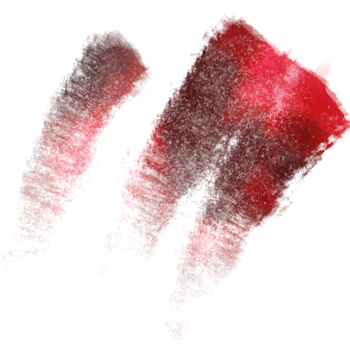A rugged Red stroke with distressed textures and fluid watercolor tones png