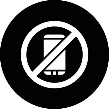 No phone Icon Design Illustration vector