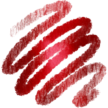 Red stroke blending rugged textures with soft watercolor fades png