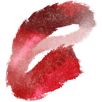 A textured Red stroke blending into smooth gentle watercolor gradients png
