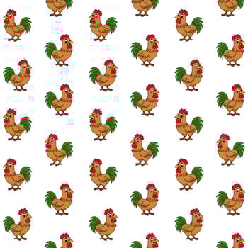 Chicken Pattern, Pattern Image Free vector