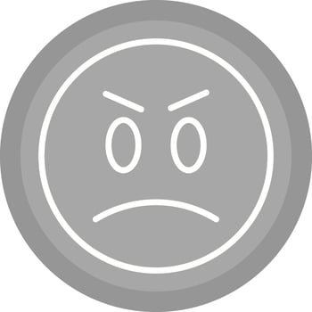 Angry Face Icon Design vector