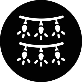 Garland Icon Design Illustration vector