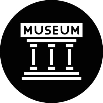 Museum Icon Design Illustration vector