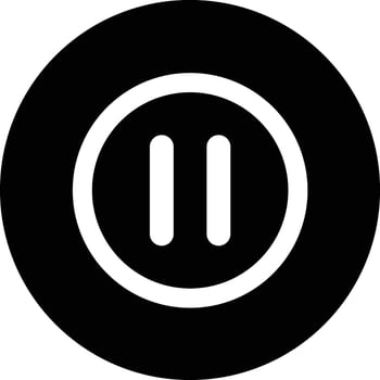 Pause button Icon Design Illustration vector
