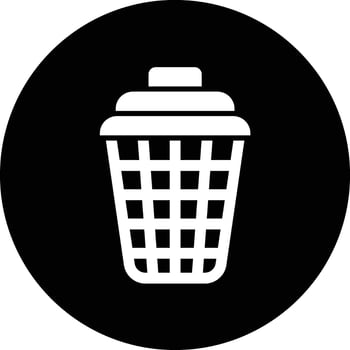 Laundry Basket Icon Design Illustration vector