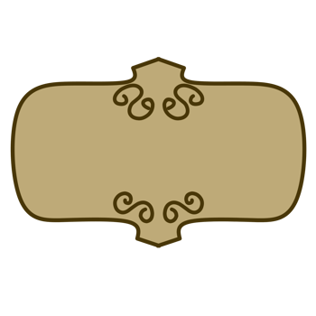 Medieval label paper png