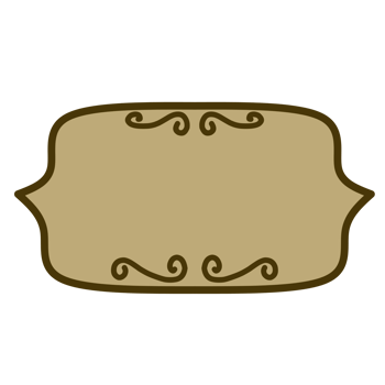 Brown sticker paper png
