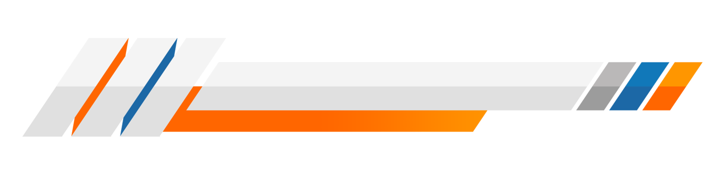 Stylish and elegant orange blue geometric lower third banner template png