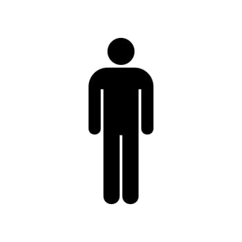 male sign symbol for toilet, restroom, and public places vector