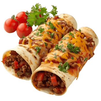 enchiladas Isolated on Transparent Background Ready for Use png