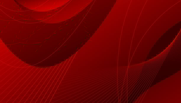 Modern abstract red background with dynamic waves vector