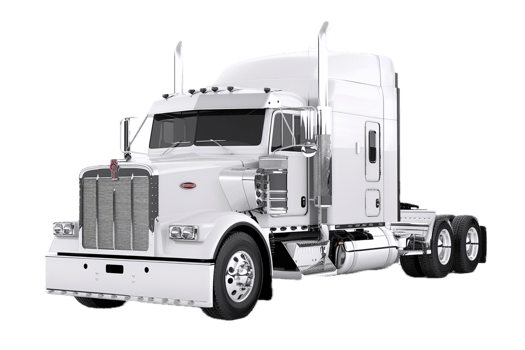 Commercial Long-Haul Semi-Truck Side View. png