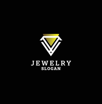 Diamond jewelry logo design vector