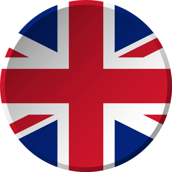 United kingdom flag with circular concave button design png
