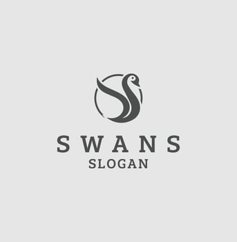 Swans Logo Design vector