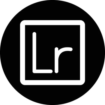 Lightroom Icon Design Illustration vector