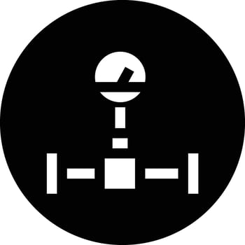 Oil Pipeline Icon Design Illustration vector