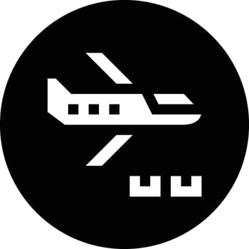 Air Freight Icon Design Illustration vector