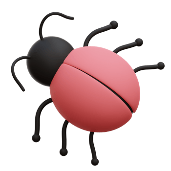 Bug 3D Icon Illustration png
